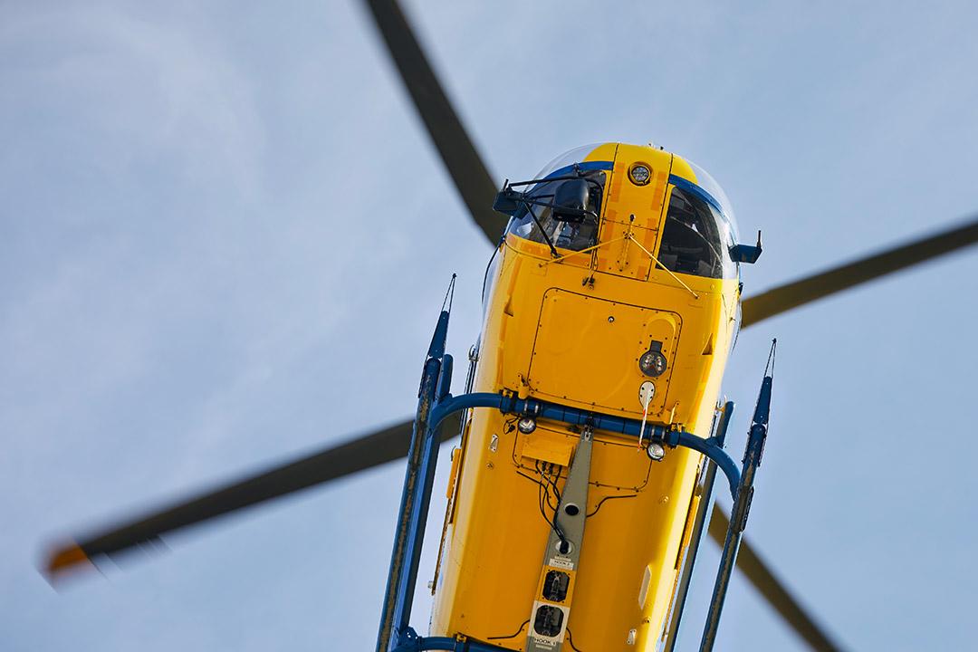 An ambulance helicopter