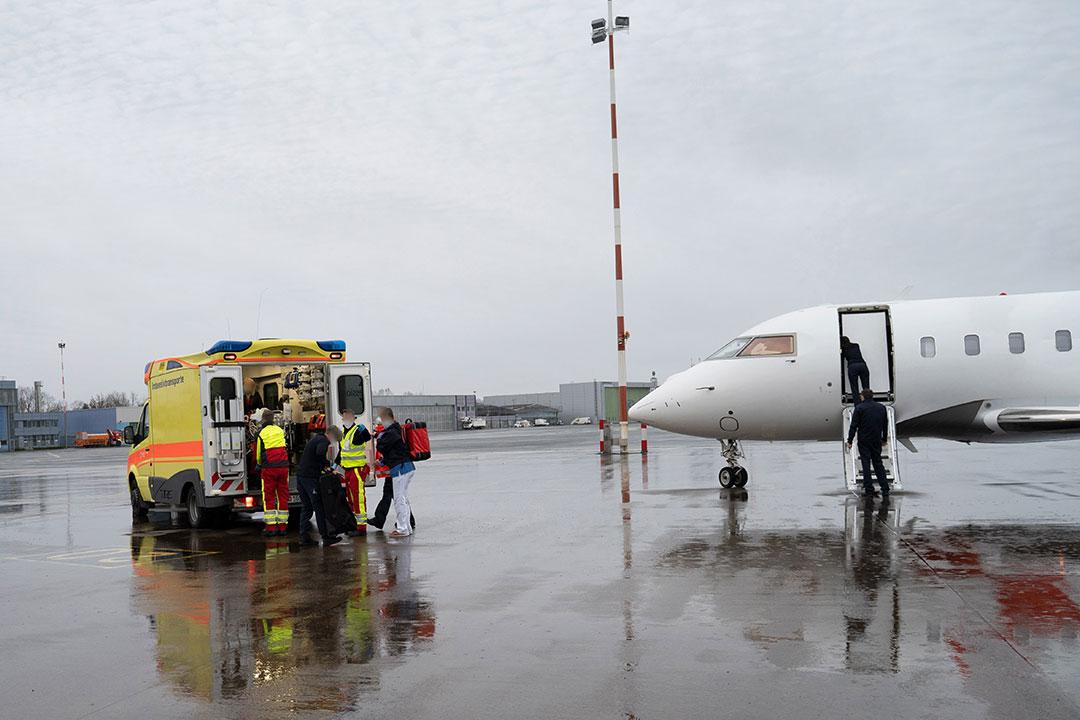 The air ambulance service in operation