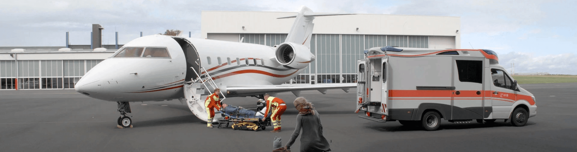Bed-to-Bed service, ground and air ambulances