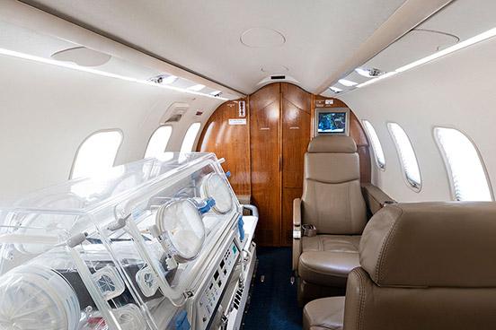 Air ambulance indoor